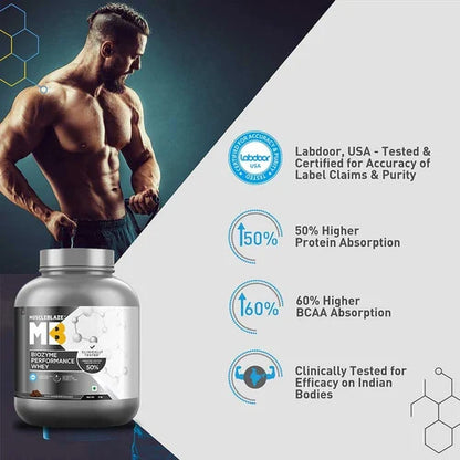 MuscleBlaze Biozyme Performance Whey, 2 kg (4.4 lb), Rich Chocolate
