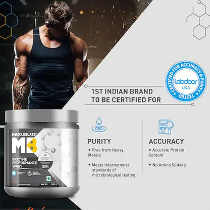 MuscleBlaze Biozyme Performance Whey, 2 kg (4.4 lb), Rich Chocolate