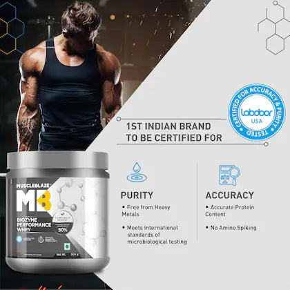 MuscleBlaze Biozyme Performance Whey, 2 kg (4.4 lb), Rich Chocolate